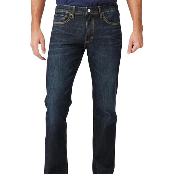 Lucky Brand NWT 221 Straight Fit Dark Wash Jeans 5 Pocket Dark Wash Size 38x32 - Picture 1 of 12